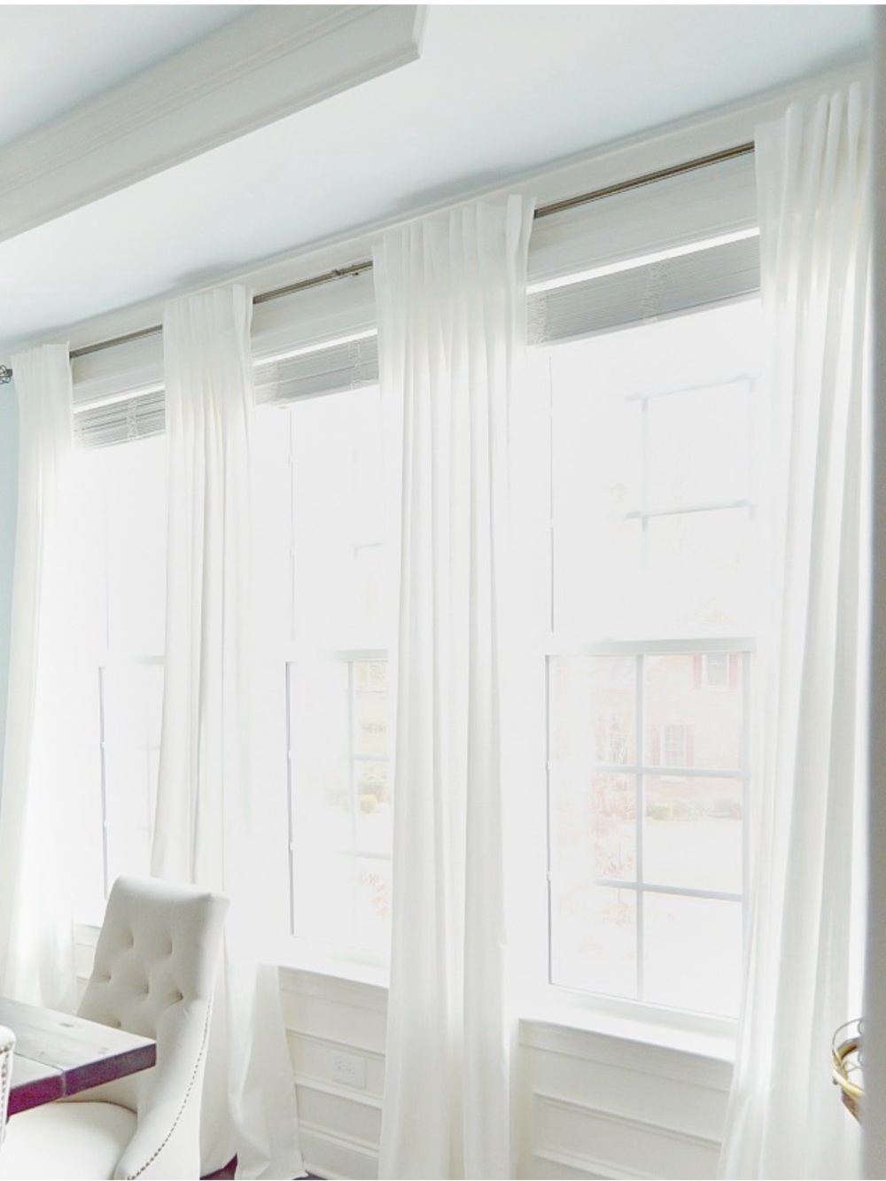 IKEA RITVA White Curtain Panels - 2 Pack